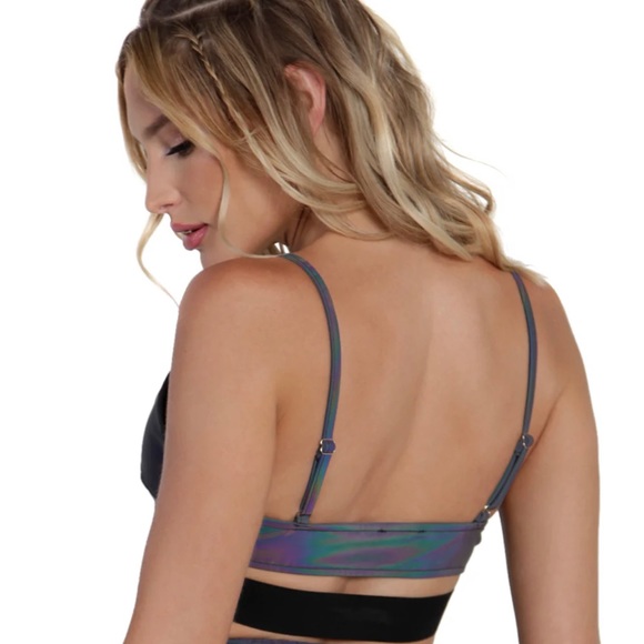 ✨ NEW✨ iHeartRaves Rainbow Reflective Top - Picture 3 of 6